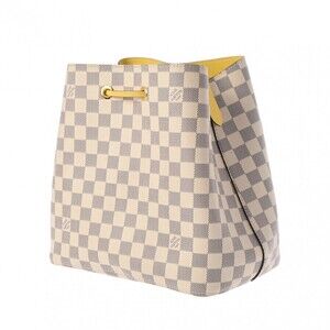 Louis Vuitton Canvas White Pineapple NeoNoe Bag Damier Azur Shoulder